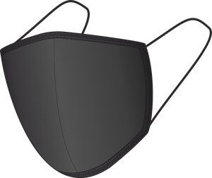 Памучна маска за лице BLACK-BLACK  1401165